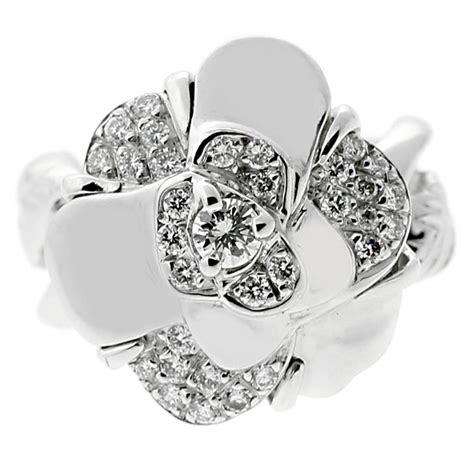 chanel camellia ring replica|chanel camelia diamond ring.